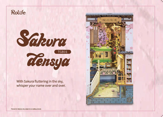 Rolife Sakura Densya DIY Book Nook TGB01 | English Manual