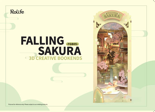 Rolife Falling Sakura DIY Book Nook TGB05 | English Manual