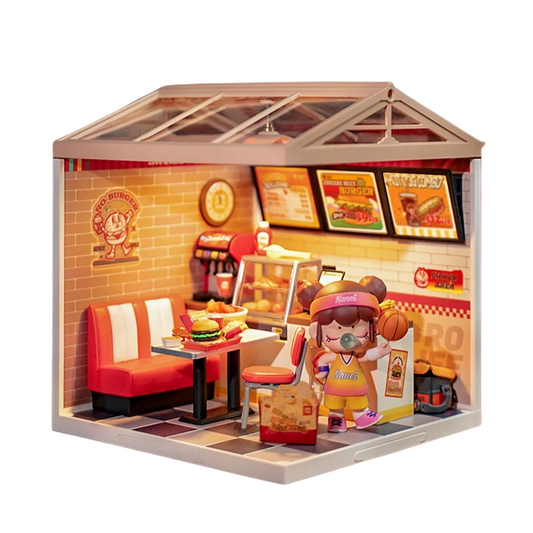 Yum Yum Burgers | Rolife Plastic DIY Super Creator Miniature House Kit DW010