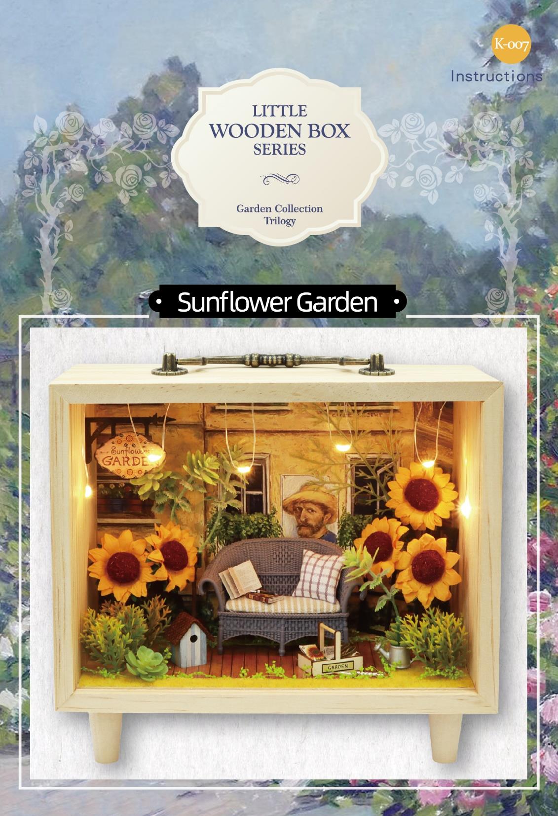 Sunflower Garden Little Wooden Box Series K-007 | English Manual