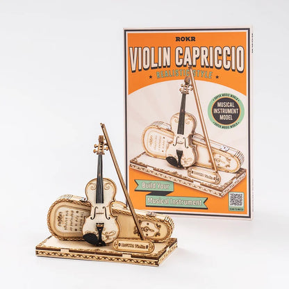 ROKR Violin Capriccio Model 3D Wooden Puzzle TG604K