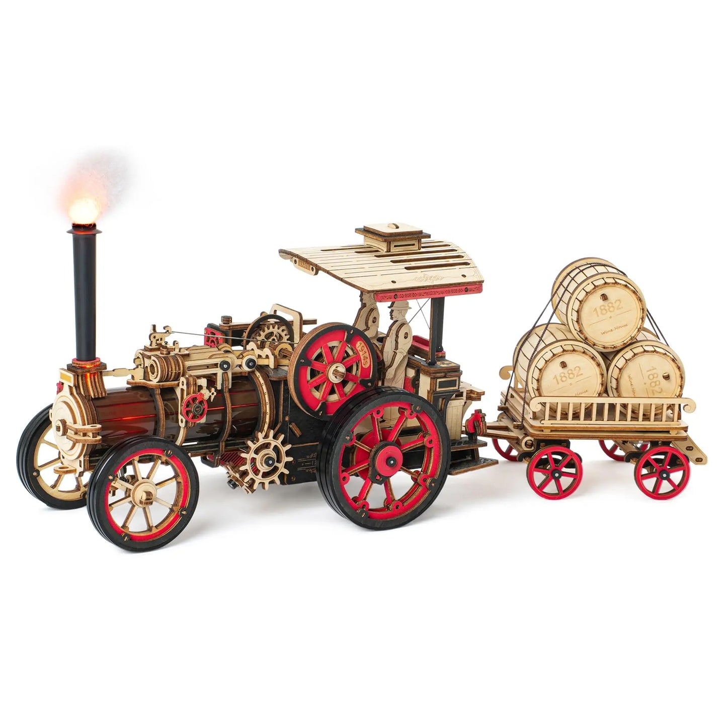 ROKR Steam Engine Mechanical 3D Wooden Puzzle LKA01