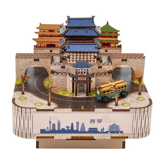 DIY 3D Wooden Puzzle Music Box | Xian City