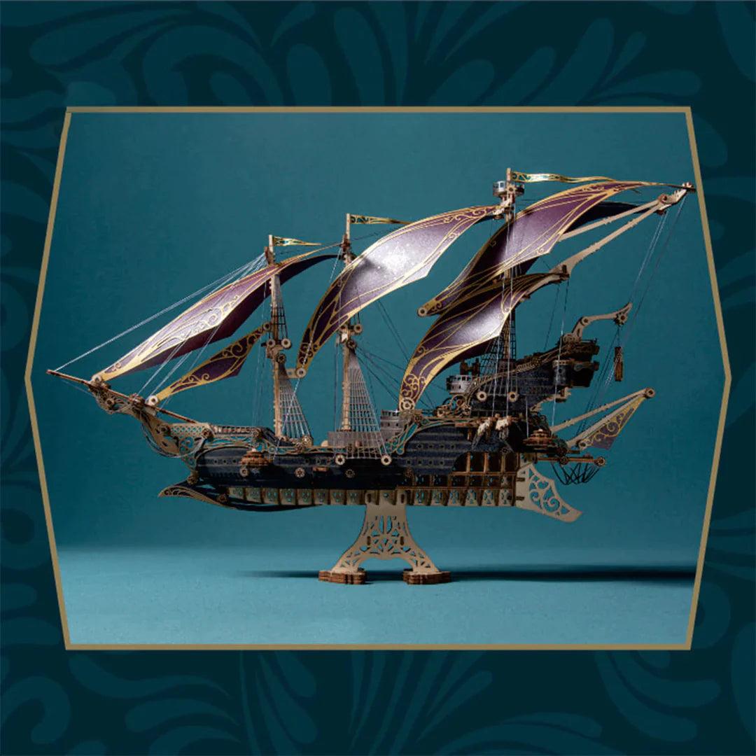 Corsair: Future Steampunk Pirate Ship | 3D Wooden Puzzle - The Emporium