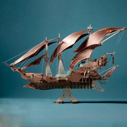 Corsair: Future Steampunk Pirate Ship | 3D Wooden Puzzle - The Emporium