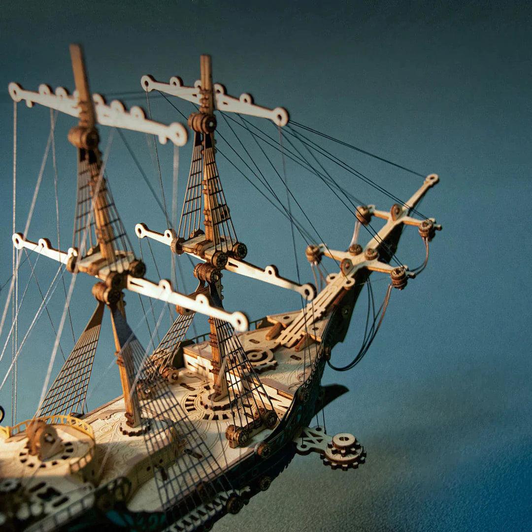 Corsair: Future Steampunk Pirate Ship | 3D Wooden Puzzle - The Emporium