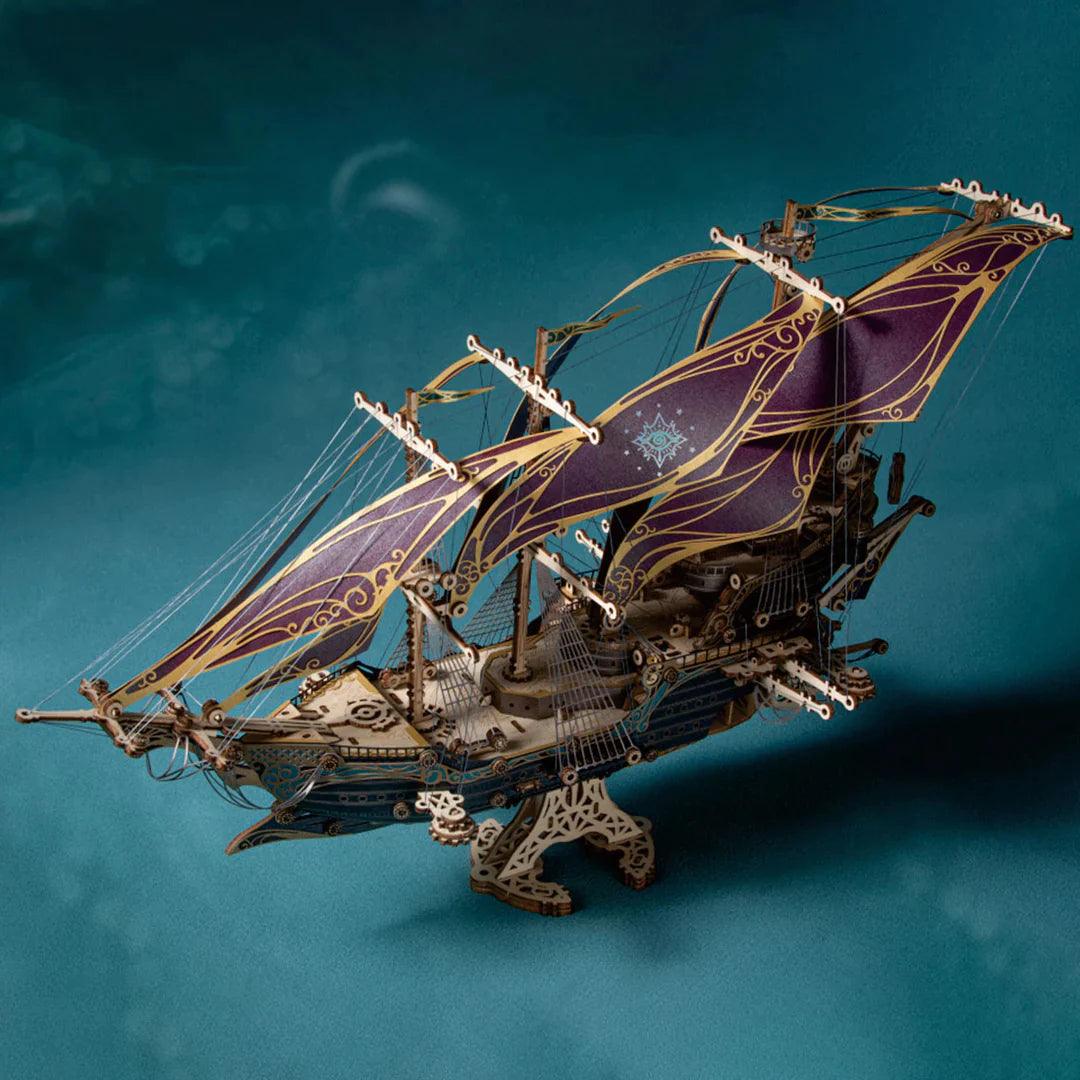 Corsair: Future Steampunk Pirate Ship | 3D Wooden Puzzle - The Emporium