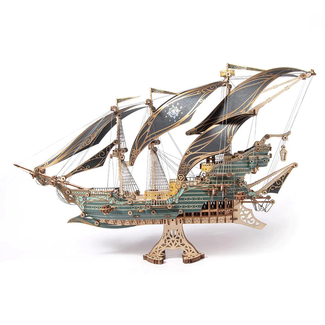 Corsair: Future Steampunk Pirate Ship | 3D Wooden Puzzle - The Emporium