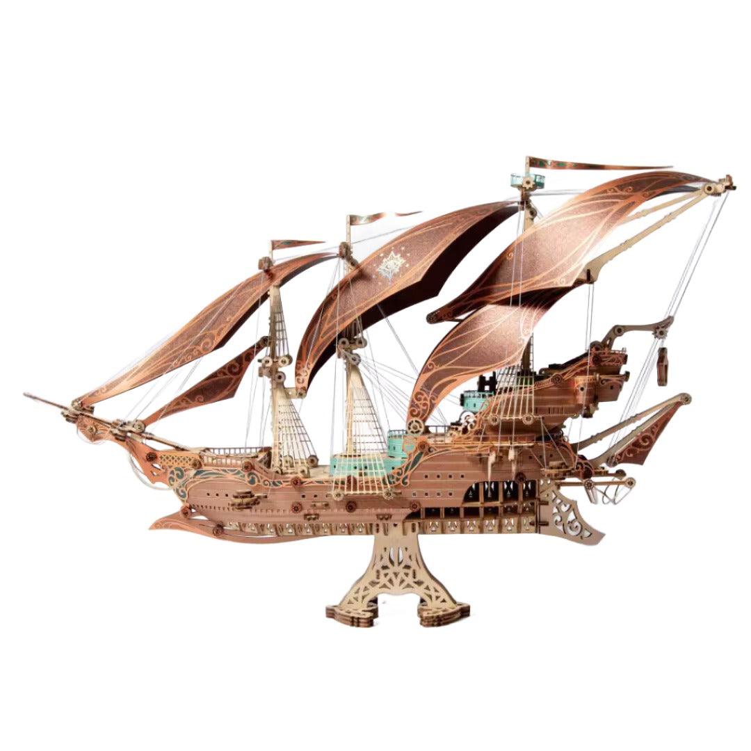 Corsair: Future Steampunk Pirate Ship | 3D Wooden Puzzle - The Emporium