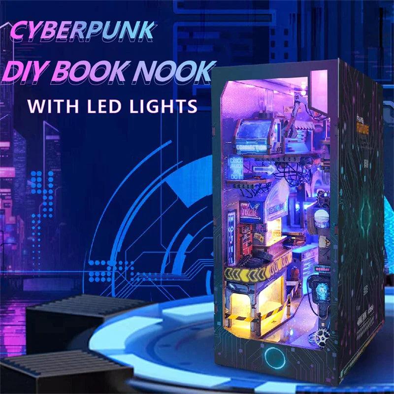 Cyberpunk | DIY Book Nook Shelf Insert Kit - The Emporium