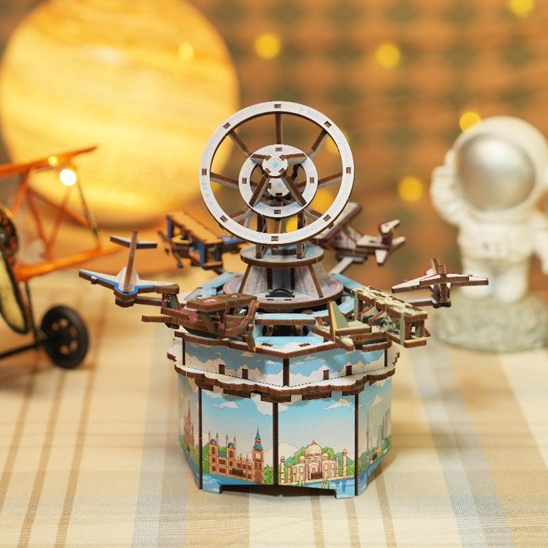 DIY 3D Wooden Puzzle Music Box | Tracks In The Sky - The Emporium