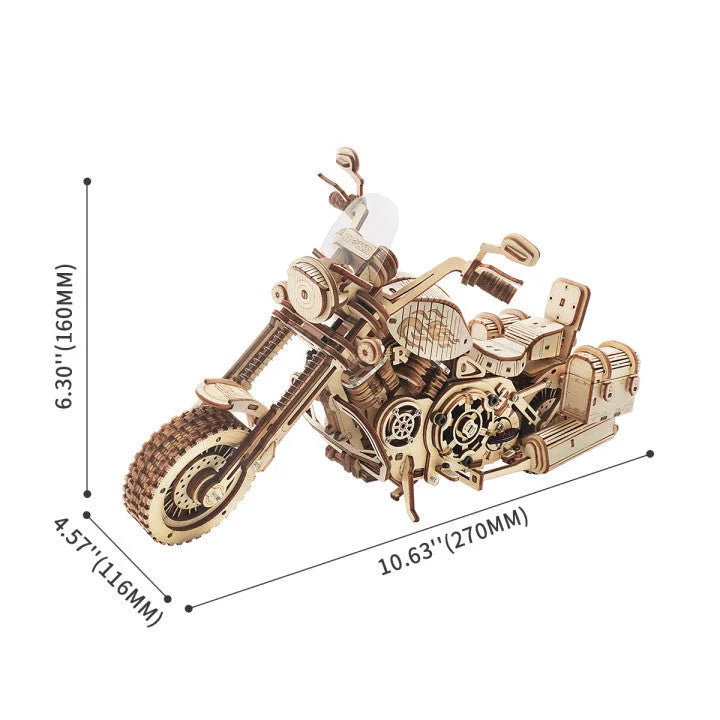 ROKR Cruiser Motorcycle 3D Wooden Puzzle LK504 [Only Ship To U.S.]