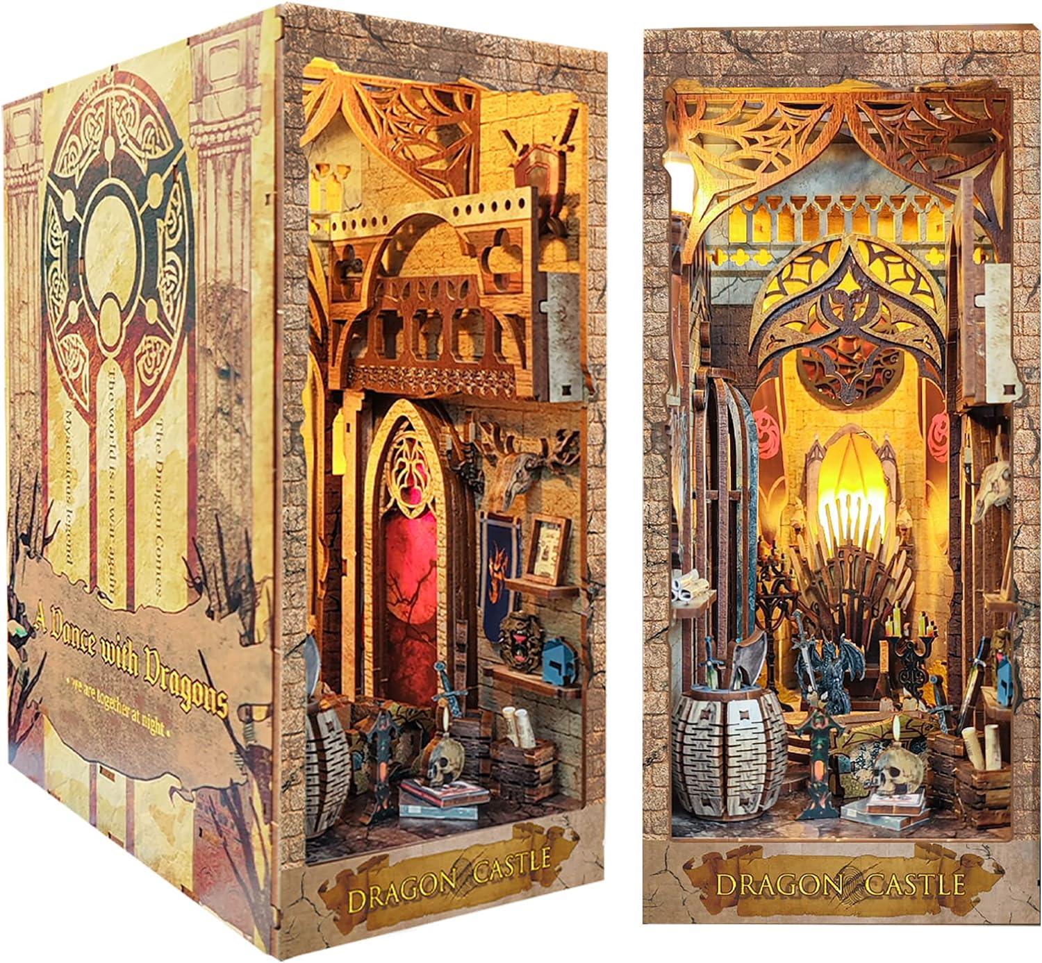 Dragon Castle | DIY Book Nook Shelf Insert Kit - The Emporium