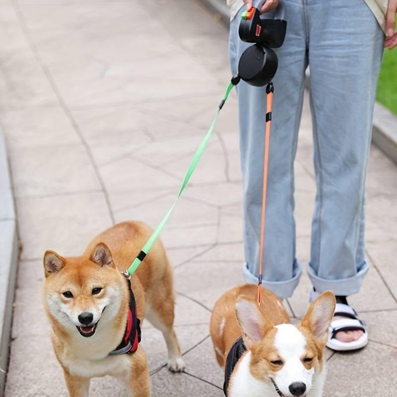 Dual Retractable Dog Leash - The Emporium