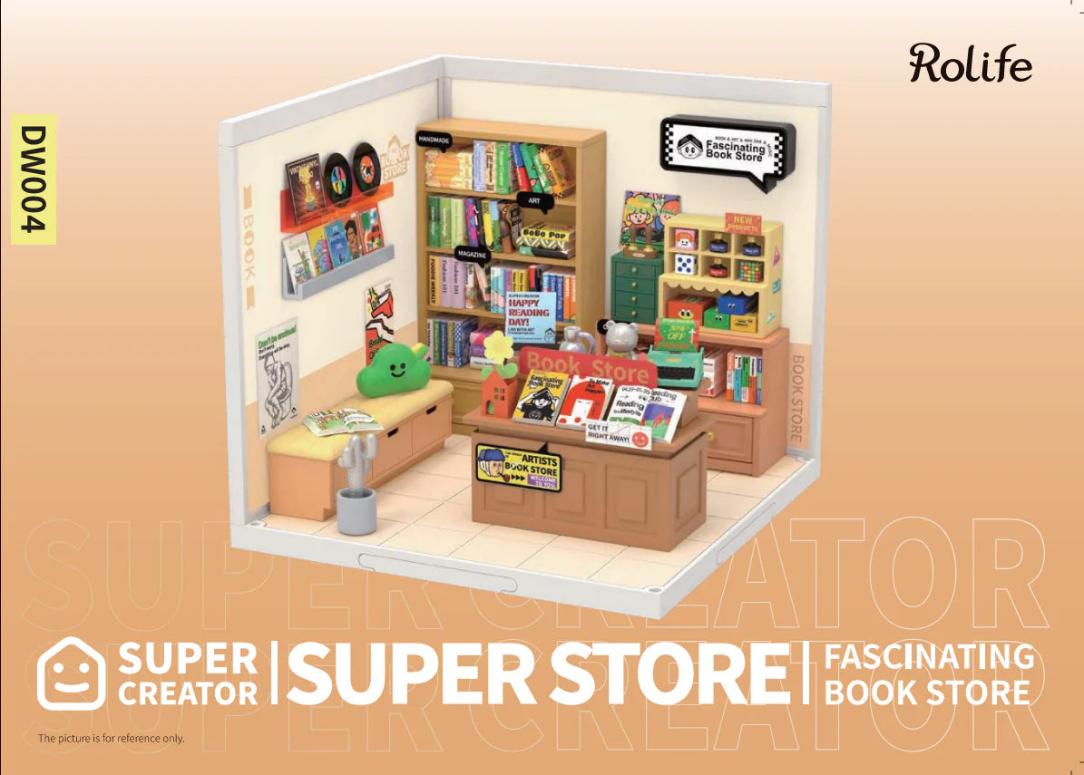 Rolife Super Creator Fascinating Book Store DW004 | English Manual