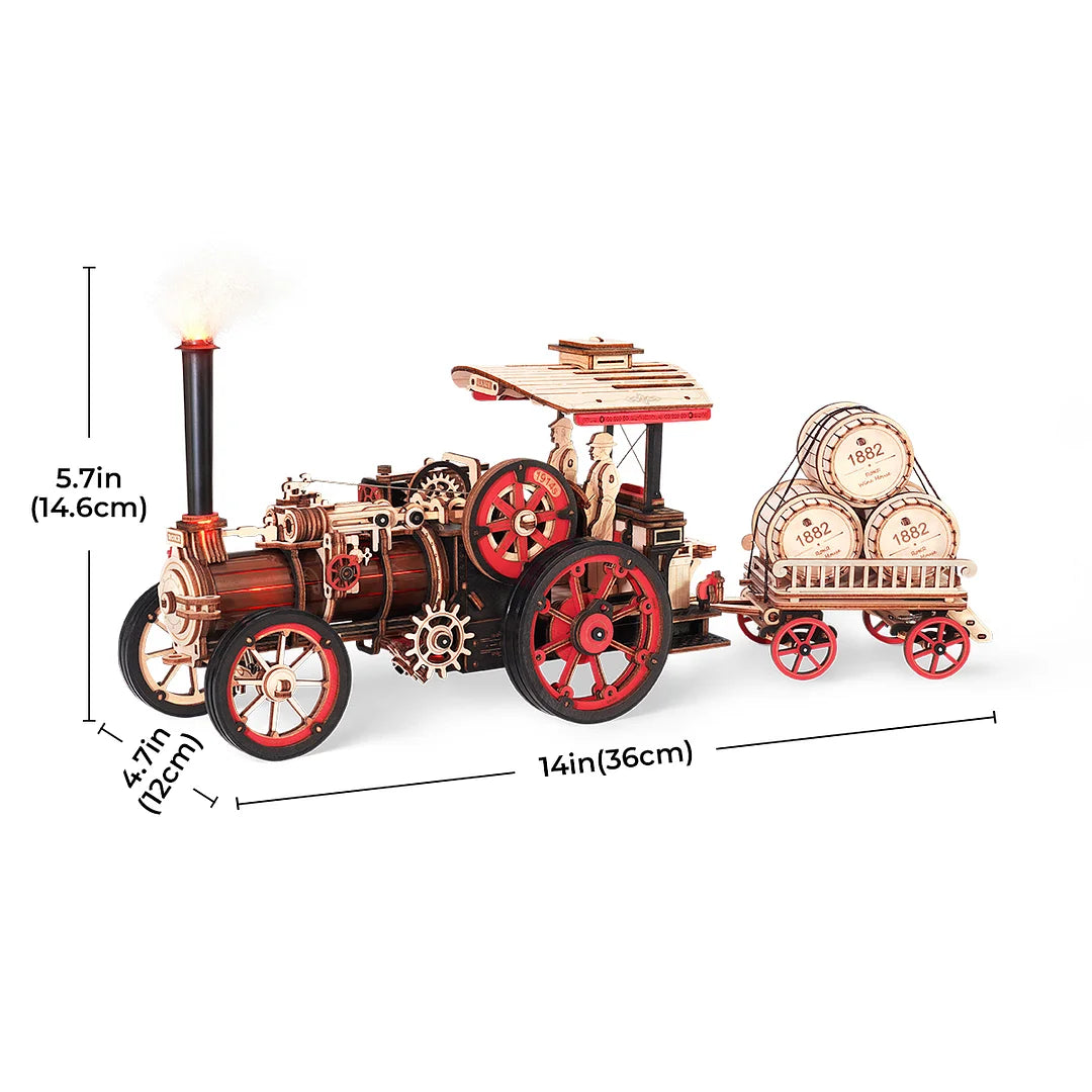 ROKR Steam Engine Mechanical 3D Wooden Puzzle LKA01