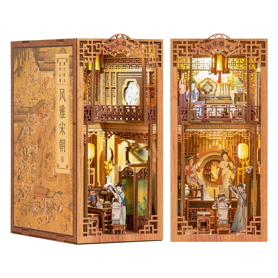 Elegant Song Dynasty DIY Book Nook Shelf Insert Kit - The Emporium