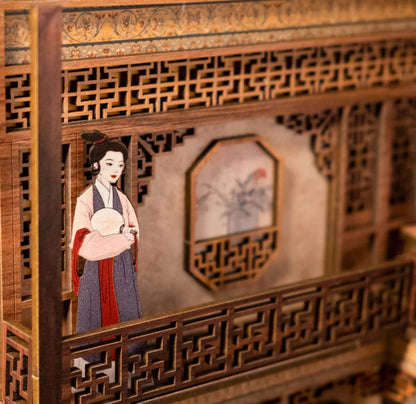 Elegant Song Dynasty DIY Book Nook Shelf Insert Kit - The Emporium