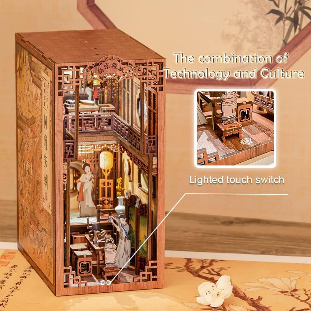 Elegant Song Dynasty DIY Book Nook Shelf Insert Kit - The Emporium