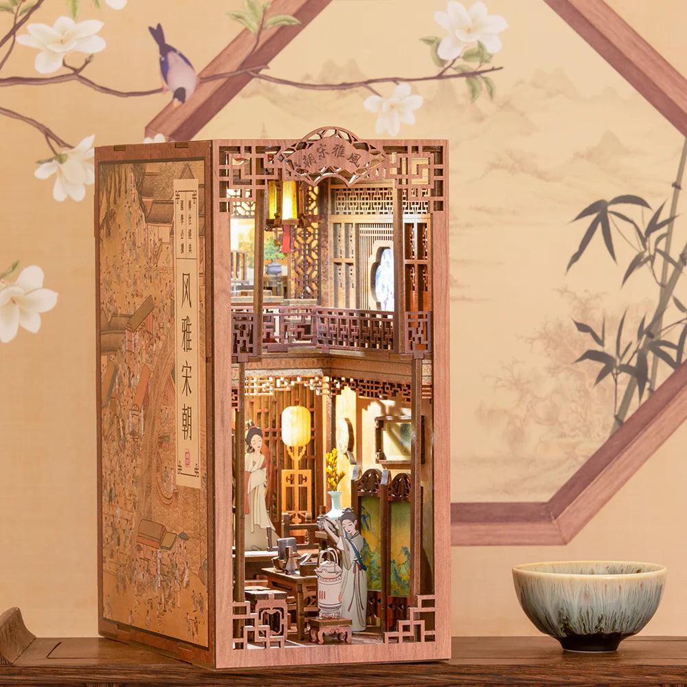 Elegant Song Dynasty DIY Book Nook Shelf Insert Kit - The Emporium