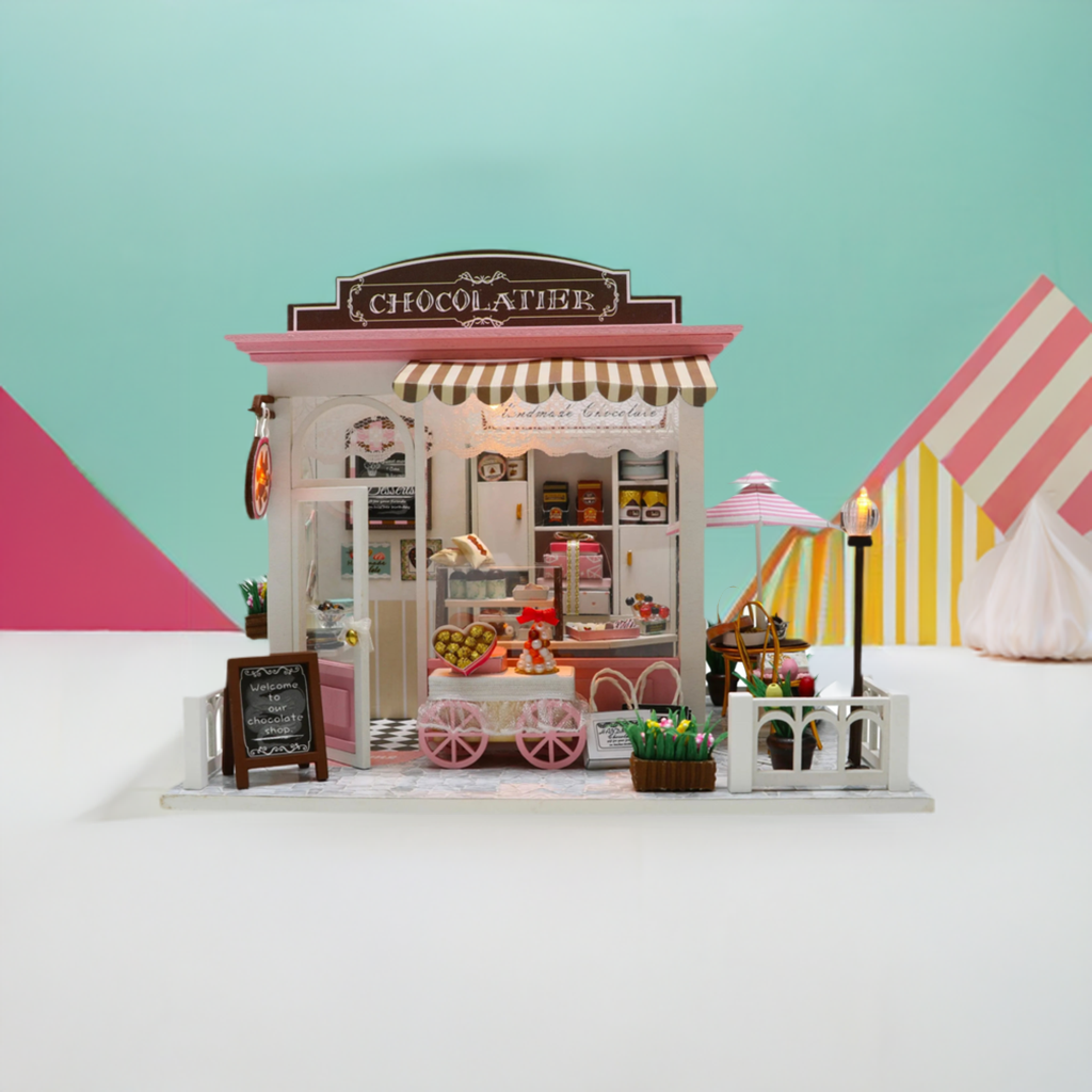 Chocolate Shop DIY Miniature House Kit