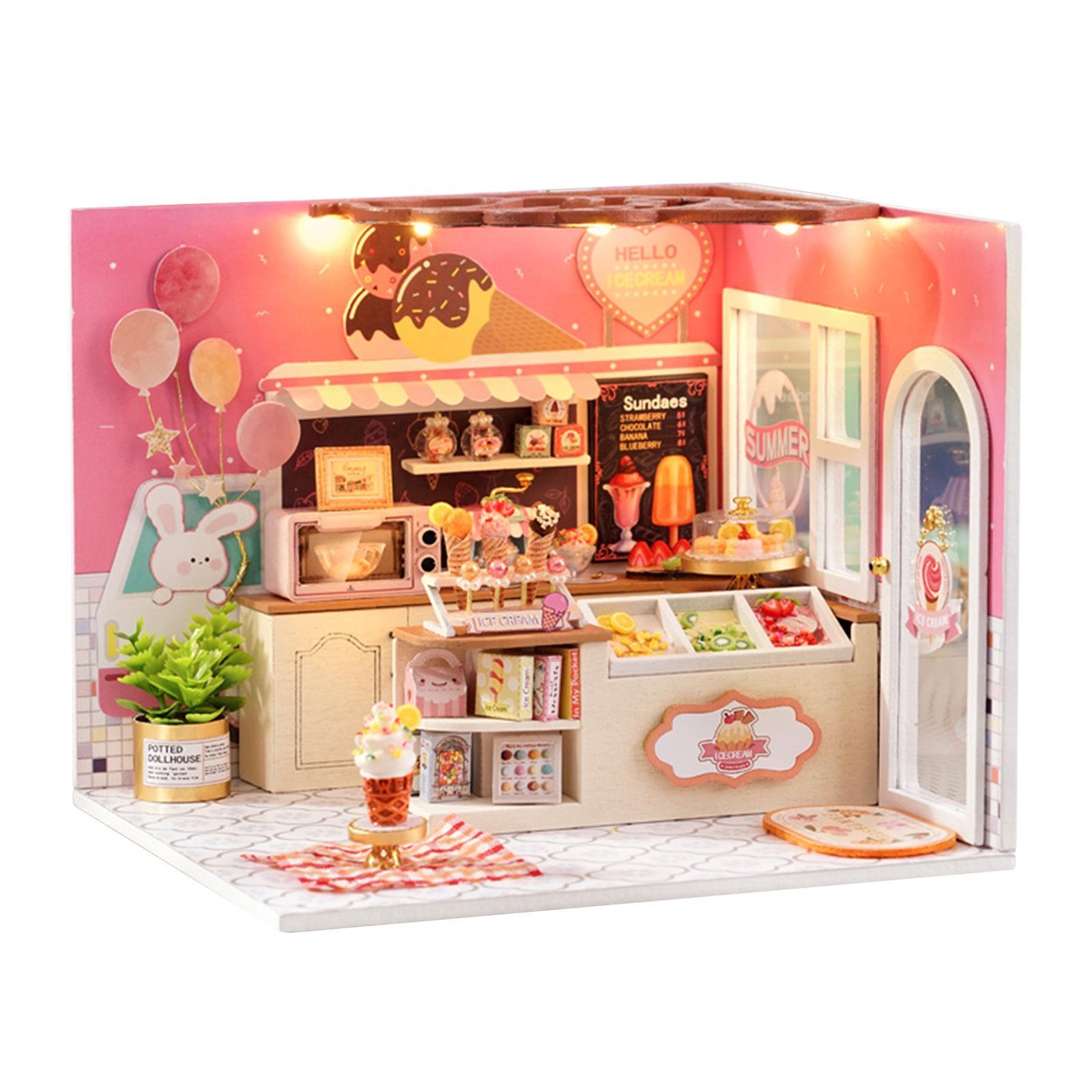 Happy Ice Cream Shop | DIY Miniature House Kit - The Emporium