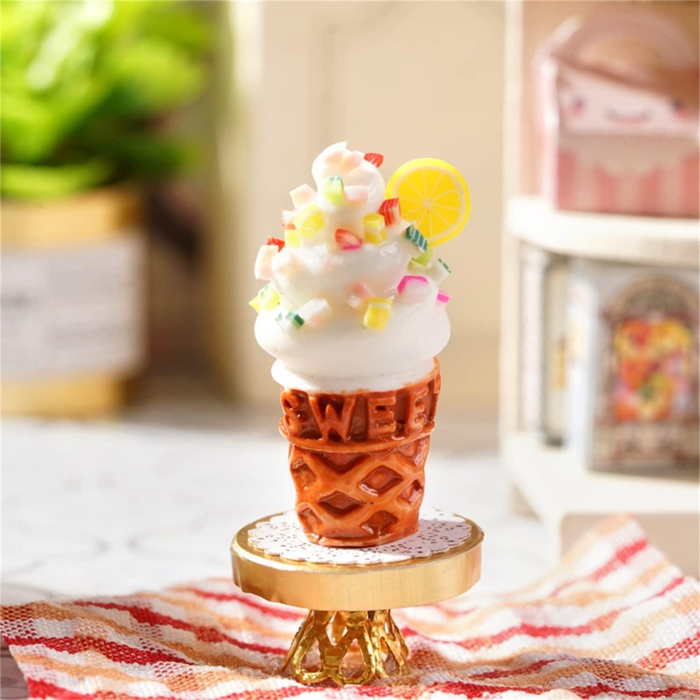 Happy Ice Cream Shop | DIY Miniature House Kit - The Emporium