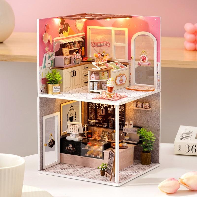 Happy Ice Cream Shop | DIY Miniature House Kit - The Emporium