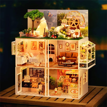 Happy Ice Cream Shop | DIY Miniature House Kit - The Emporium