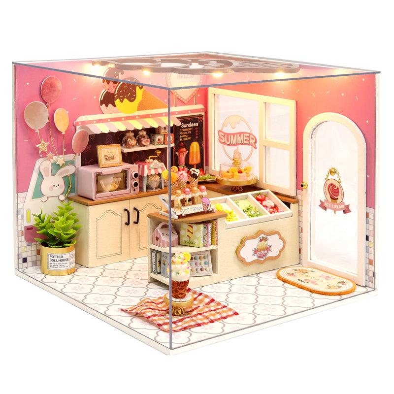 Happy Ice Cream Shop | DIY Miniature House Kit - The Emporium