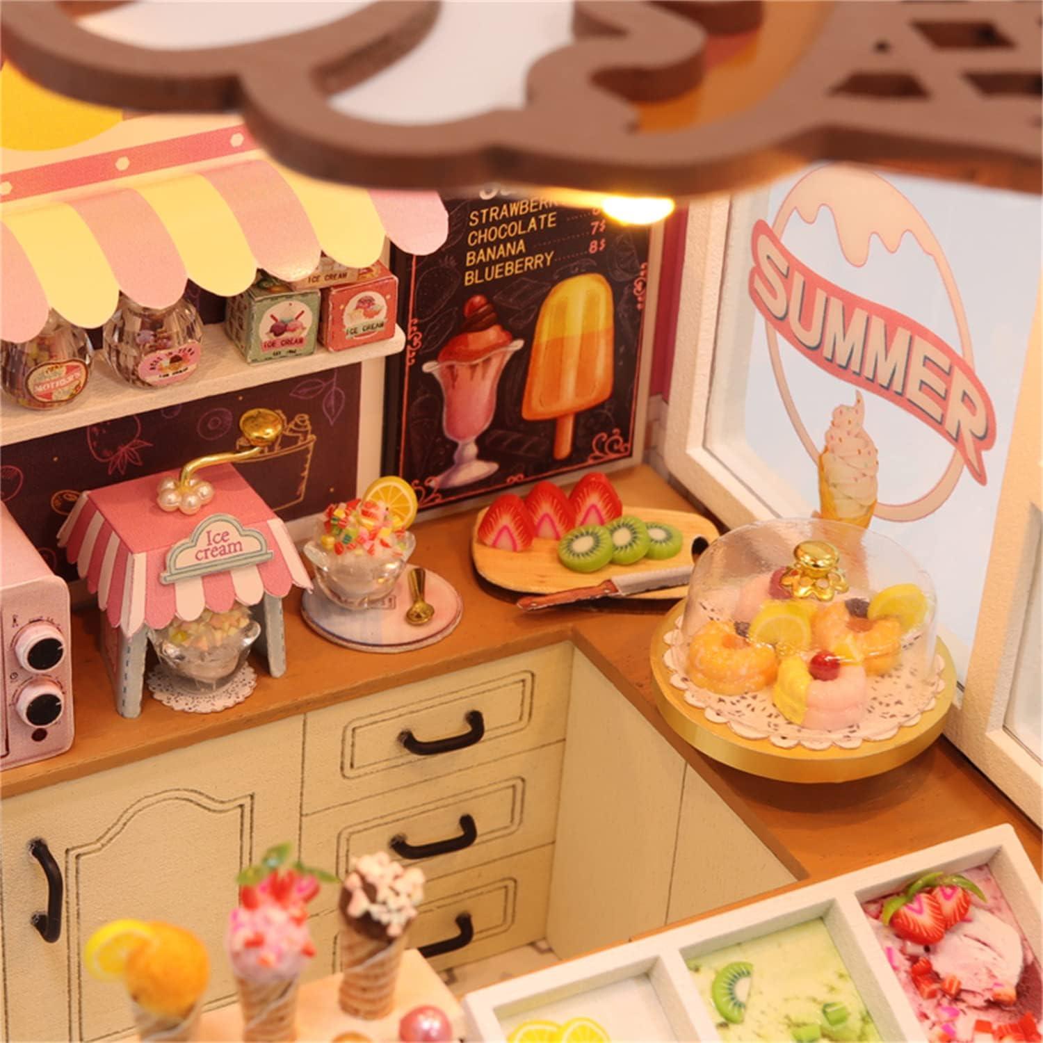 Happy Ice Cream Shop | DIY Miniature House Kit - The Emporium