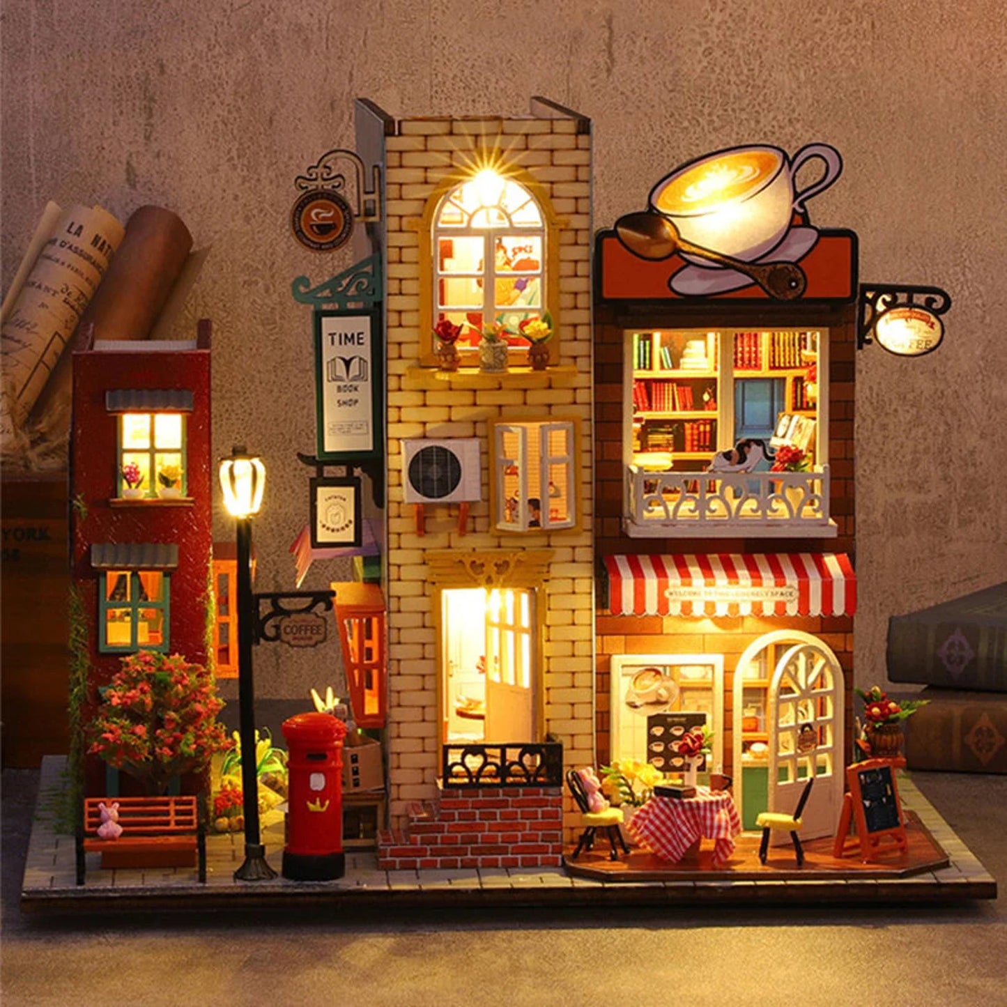 Inside and Outside the Book DIY Miniature House Kit - The Emporium