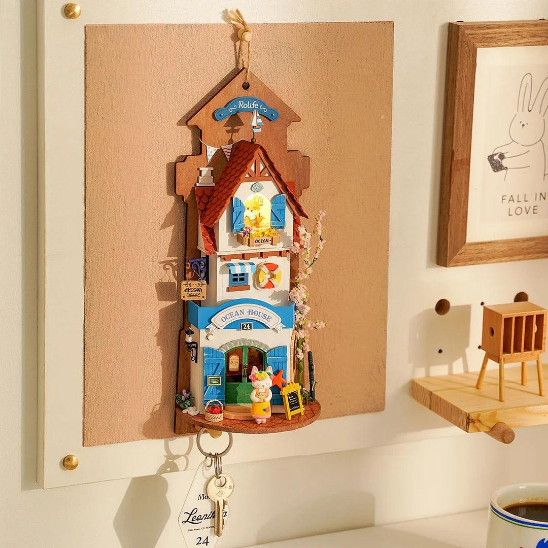 Island Dream Villa DIY Wall Hanging Miniature House Kit DS022 - The Emporium