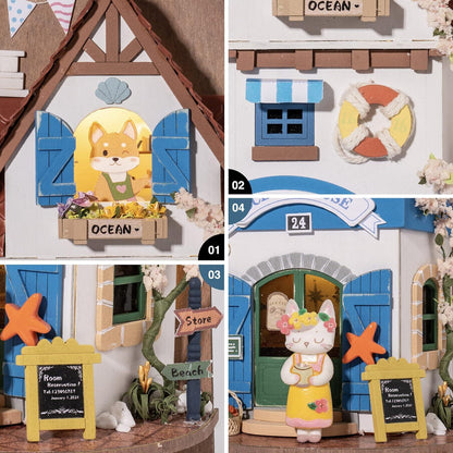 Island Dream Villa DIY Wall Hanging Miniature House Kit DS022 - The Emporium