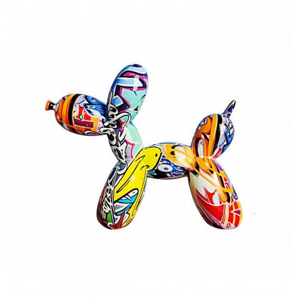 European Style Balloon Dog Resin Ornament