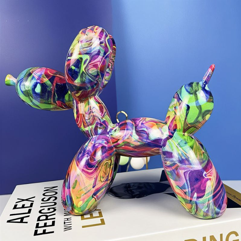 European Style Balloon Dog Resin Ornament