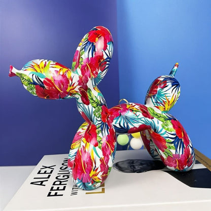 European Style Balloon Dog Resin Ornament