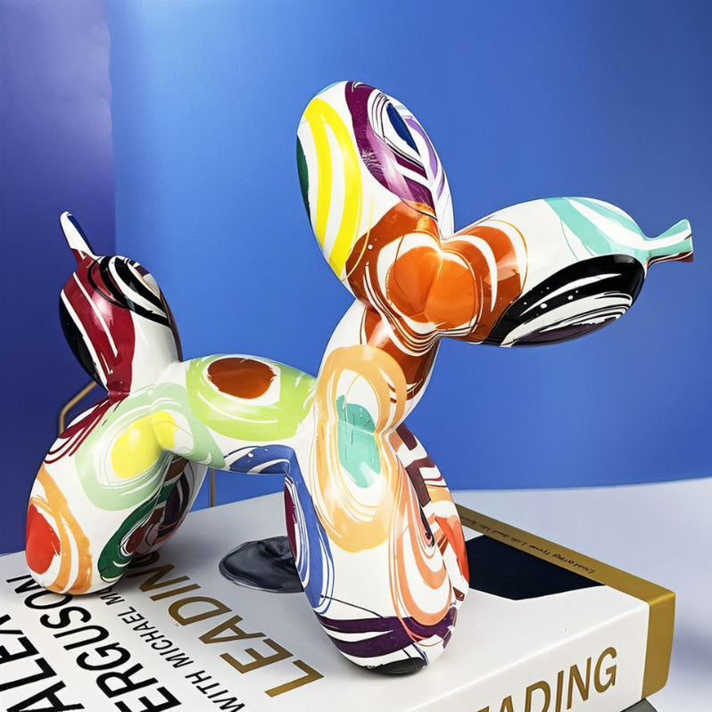 European Style Balloon Dog Resin Ornament