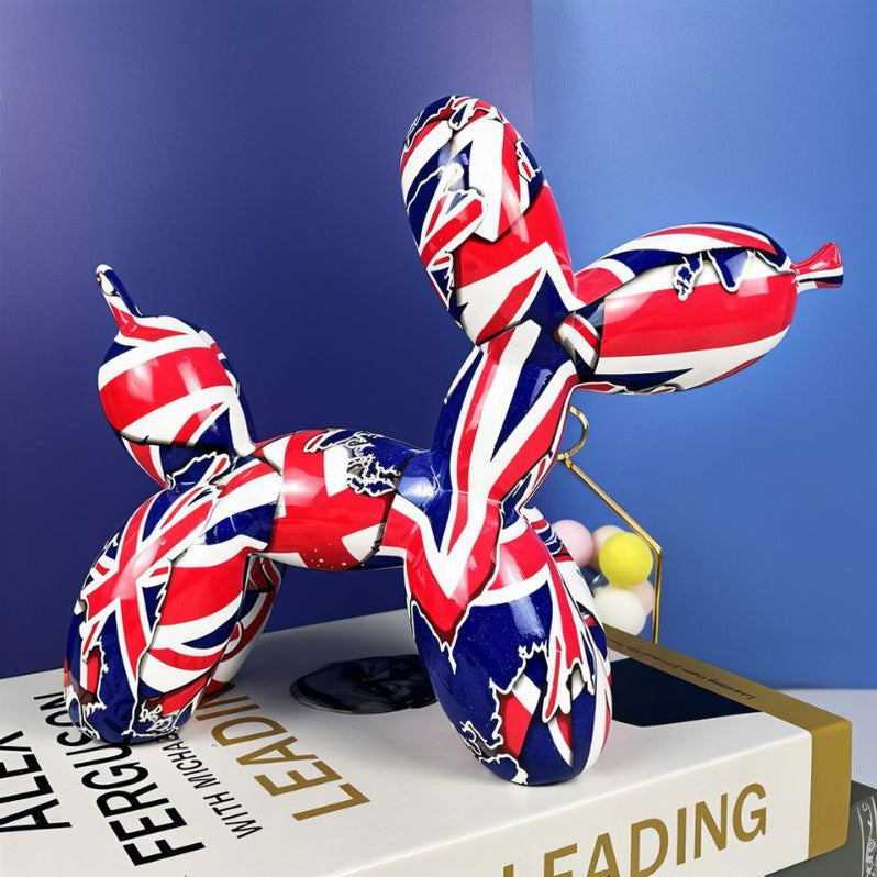 European Style Balloon Dog Resin Ornament