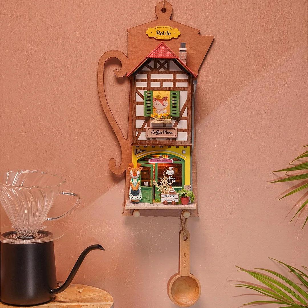 Lazy Coffee House DIY Wall Hanging Miniature House Kit DS020 - The Emporium