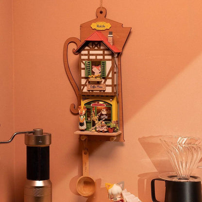 Lazy Coffee House DIY Wall Hanging Miniature House Kit DS020 - The Emporium