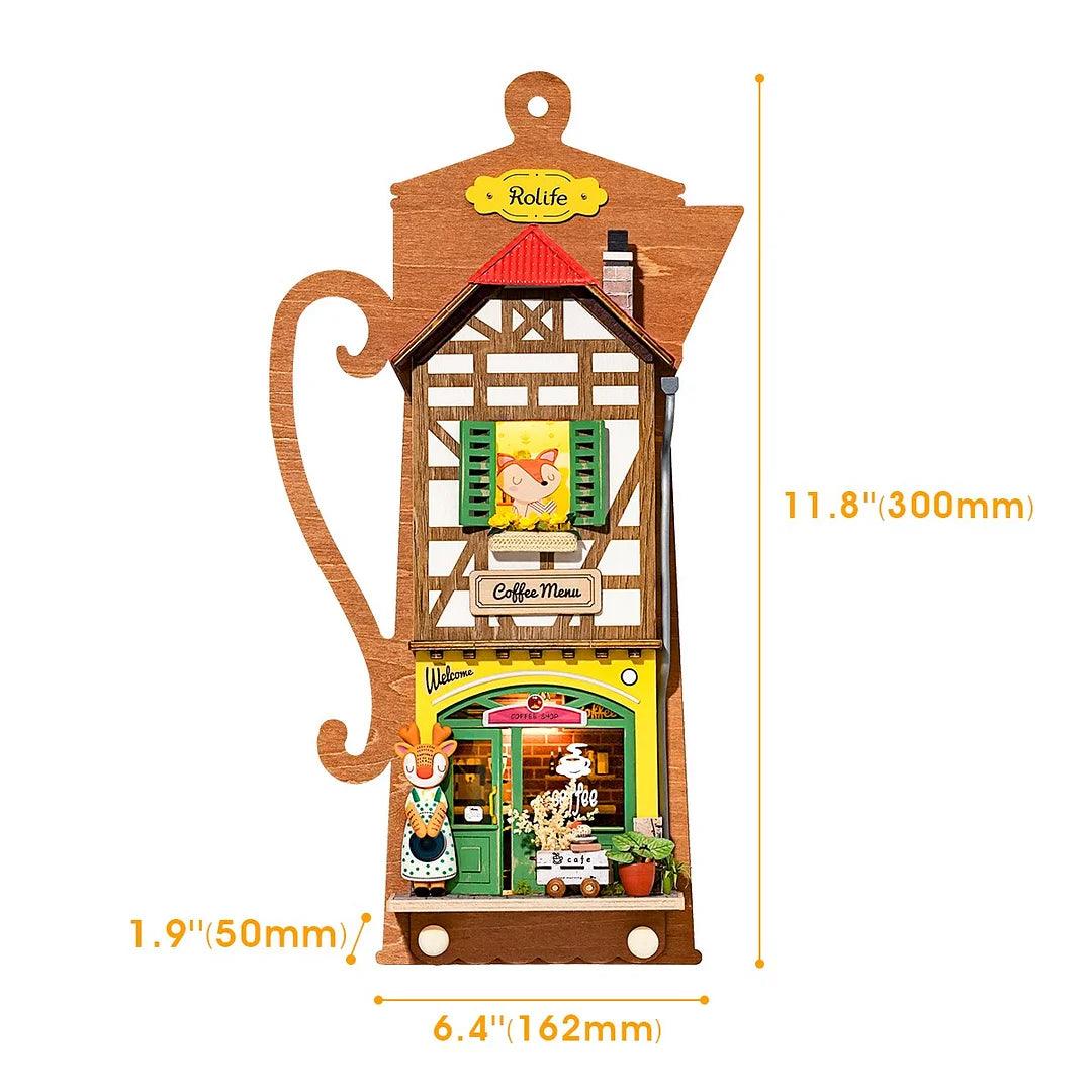 Lazy Coffee House DIY Wall Hanging Miniature House Kit DS020 - The Emporium