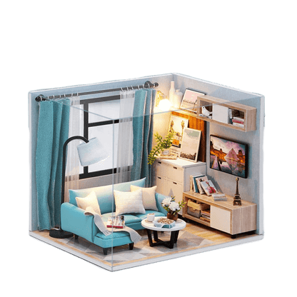 Living Room DIY Miniature House Kit - The Emporium