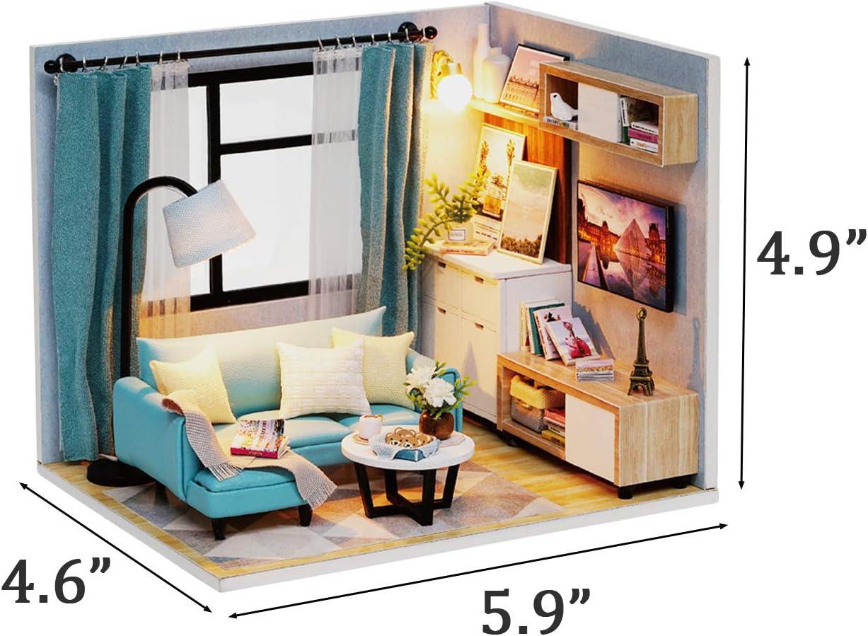 Living Room DIY Miniature House Kit - The Emporium