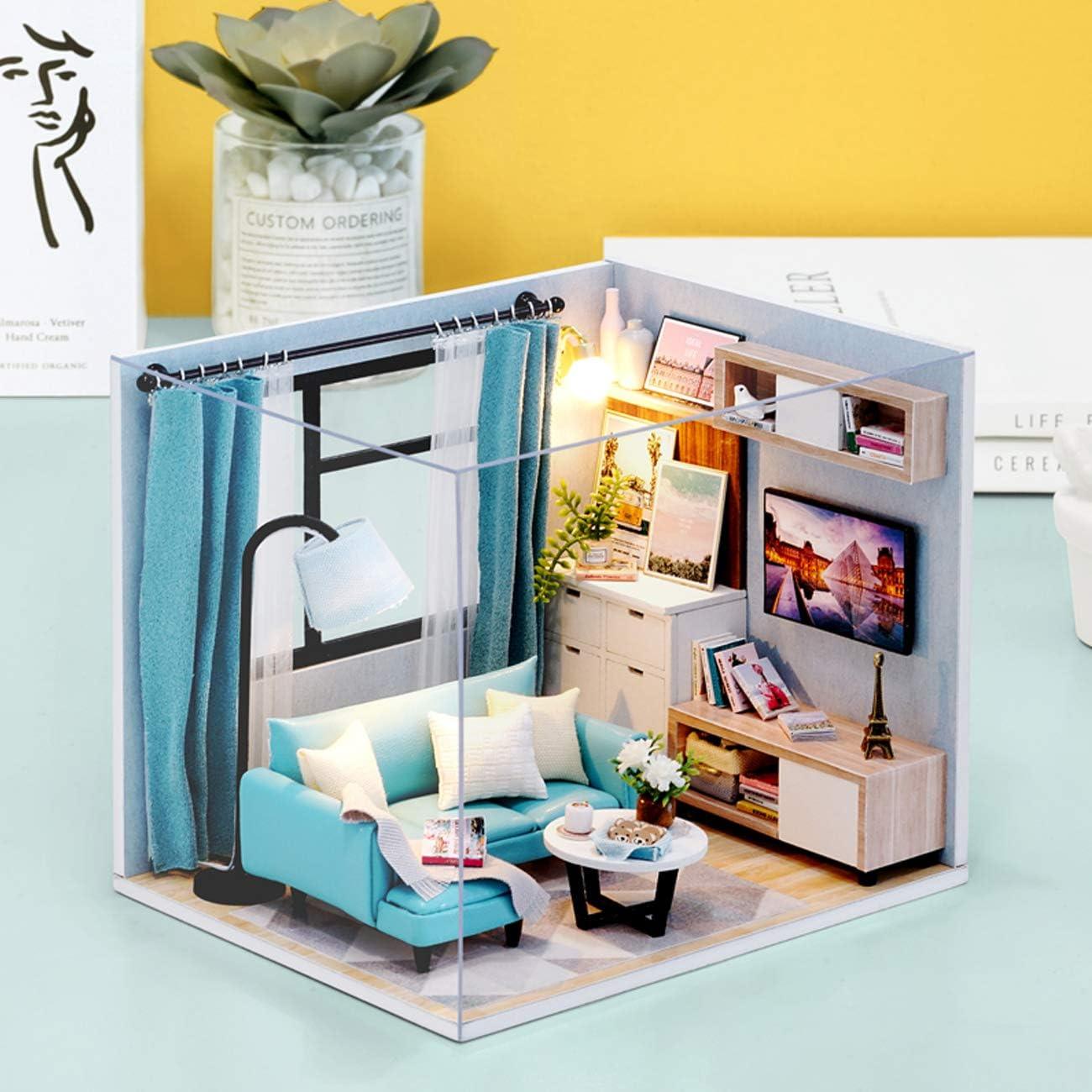 Living Room DIY Miniature House Kit - The Emporium