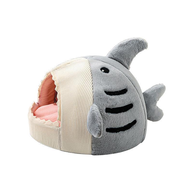 Pet Bed | Shark Shaped Pet Cave House - The Emporium