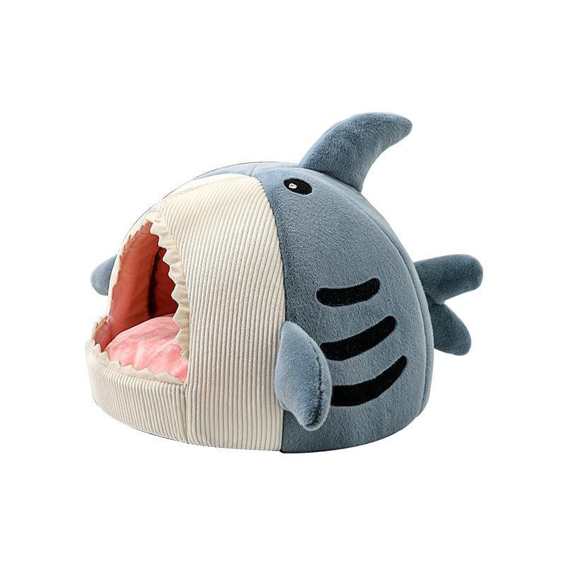 Pet Bed | Shark Shaped Pet Cave House - The Emporium