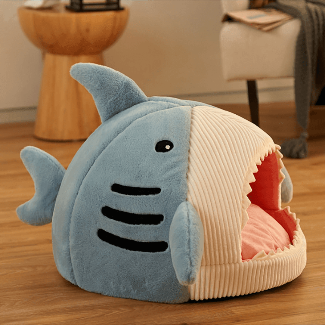 Pet Bed | Shark Shaped Pet Cave House - The Emporium