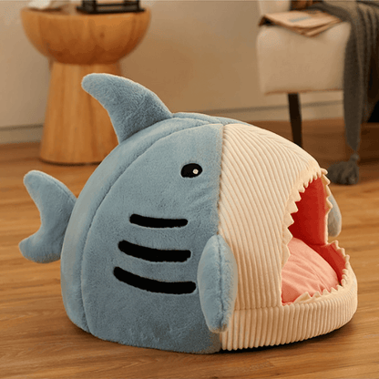 Pet Bed | Shark Shaped Pet Cave House - The Emporium