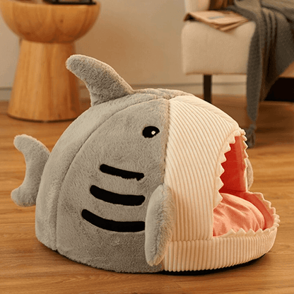 Pet Bed | Shark Shaped Pet Cave House - The Emporium